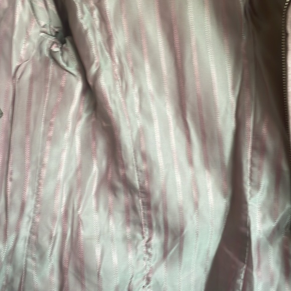 Pink Ruffled Danier Leather Jacket - Picture 4 of 9